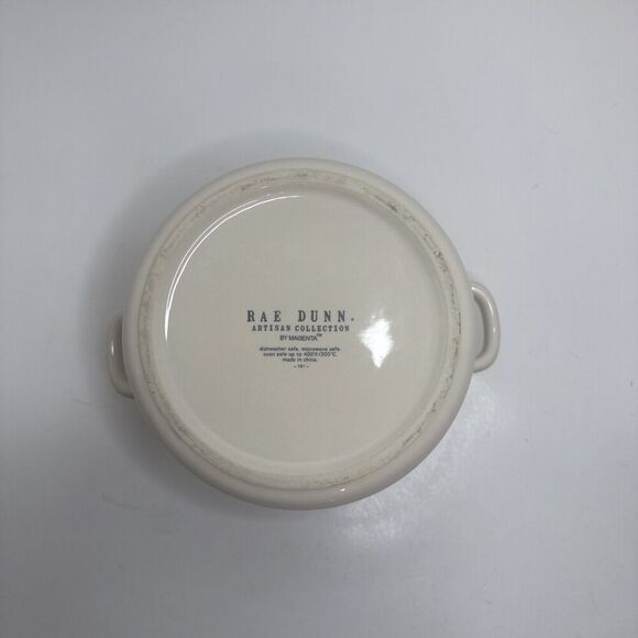 Rae Dunn Souffle Baking Dish with Handles Artisan by‎ Magenta Farmhouse Cottage - Picture 6 of 8